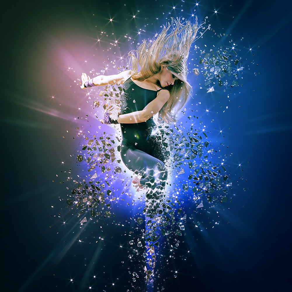 fragmentation shattered glass photoshop action by ayashi glass photoshop